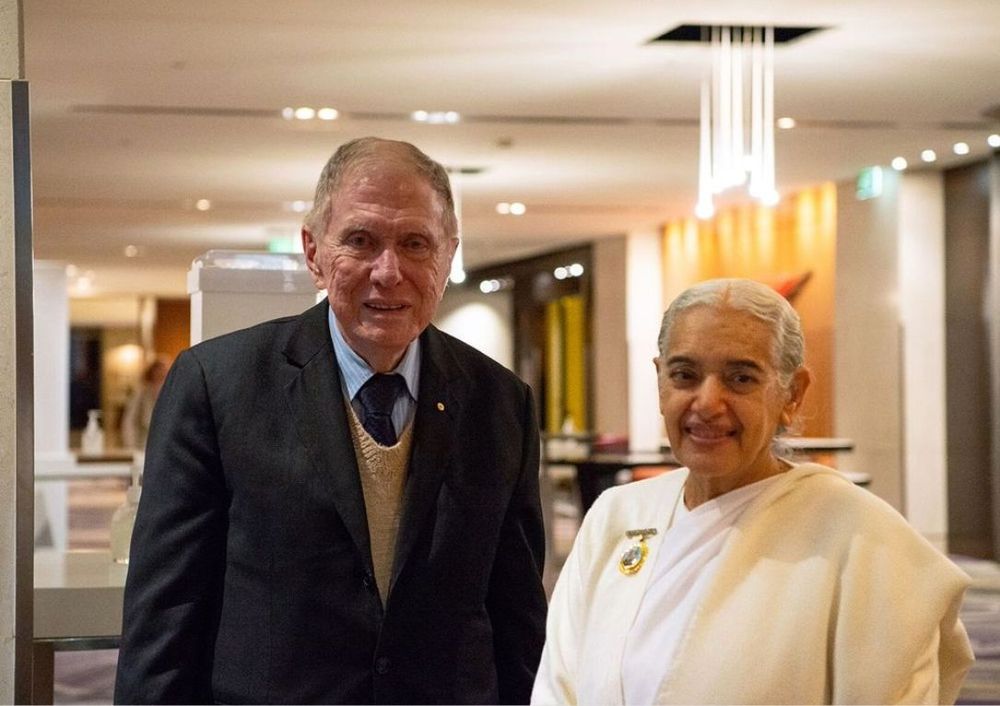 With Hon Michael Kirby, former Puisne Justice of the High Court of Australia, 2023 With Hon Michael Kirby, former Puisne Justice of the High Court of Australia, 2023