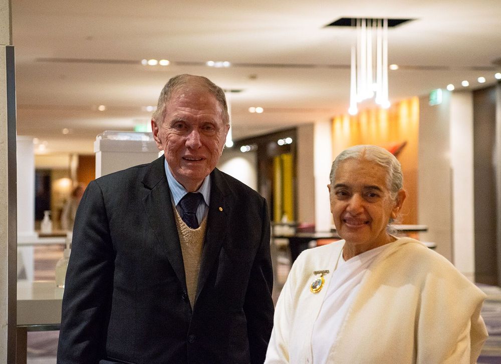 With Hon Michael Kirby, former Puisne Justice of the High Court of Australia, 2023